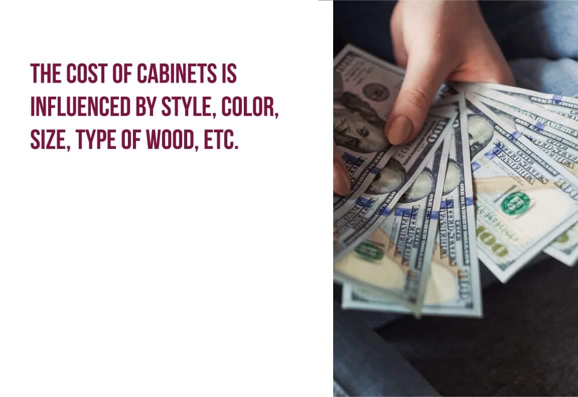 the cost of cabinets is influenced the cost of cabinets is influenced