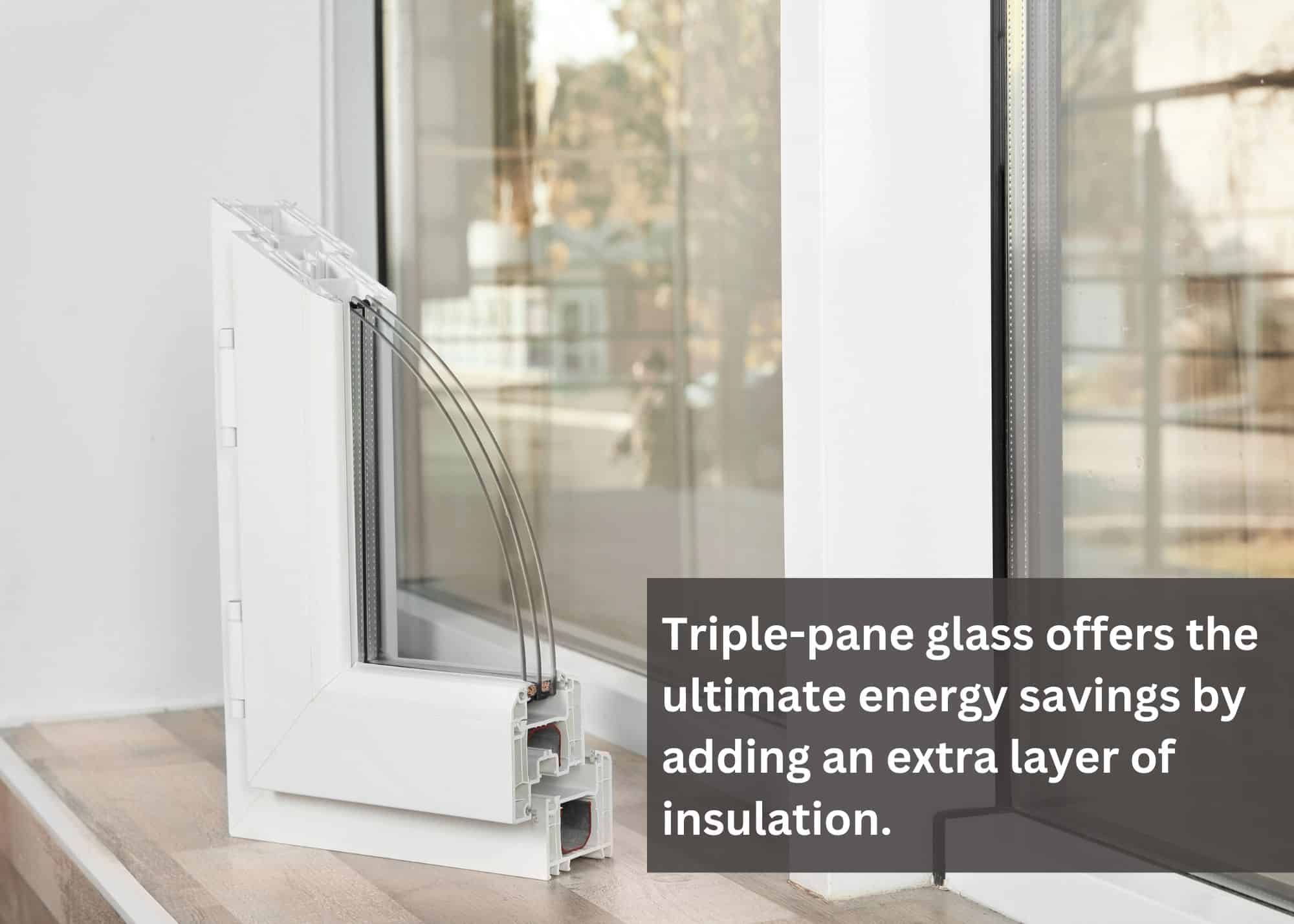 triple-pane glass saves energy
