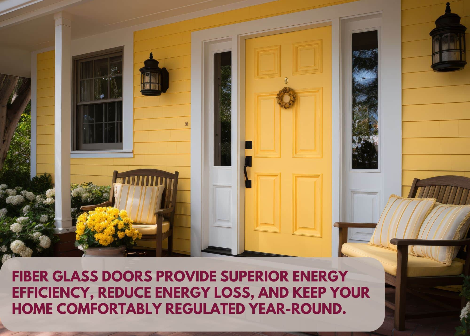 fiberglass entry doors saves energy