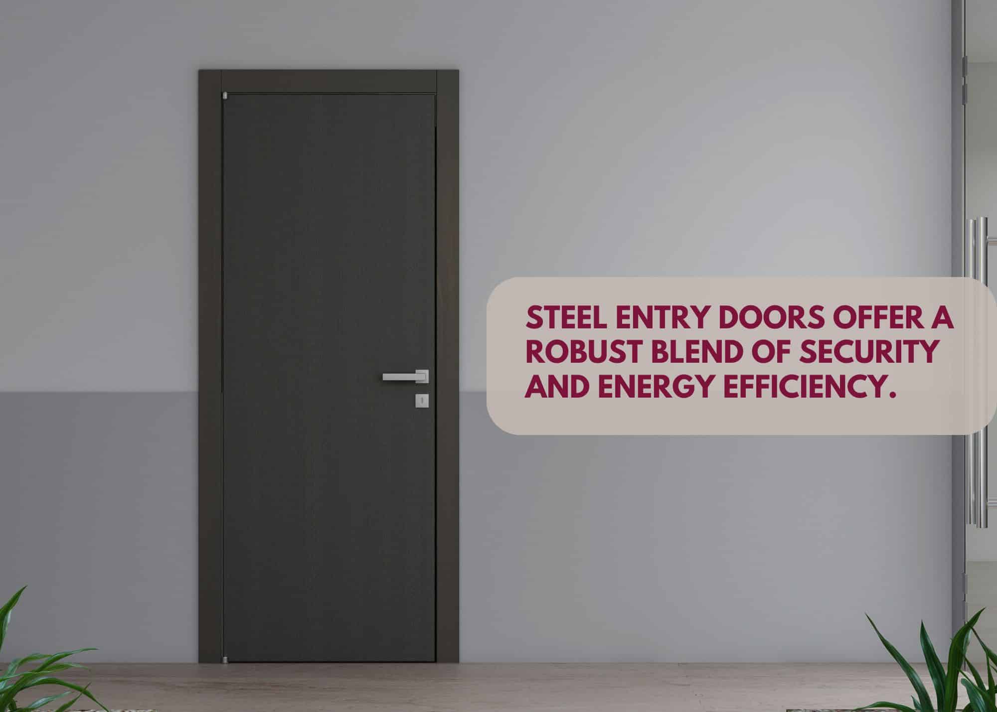 steel entry doors offer security