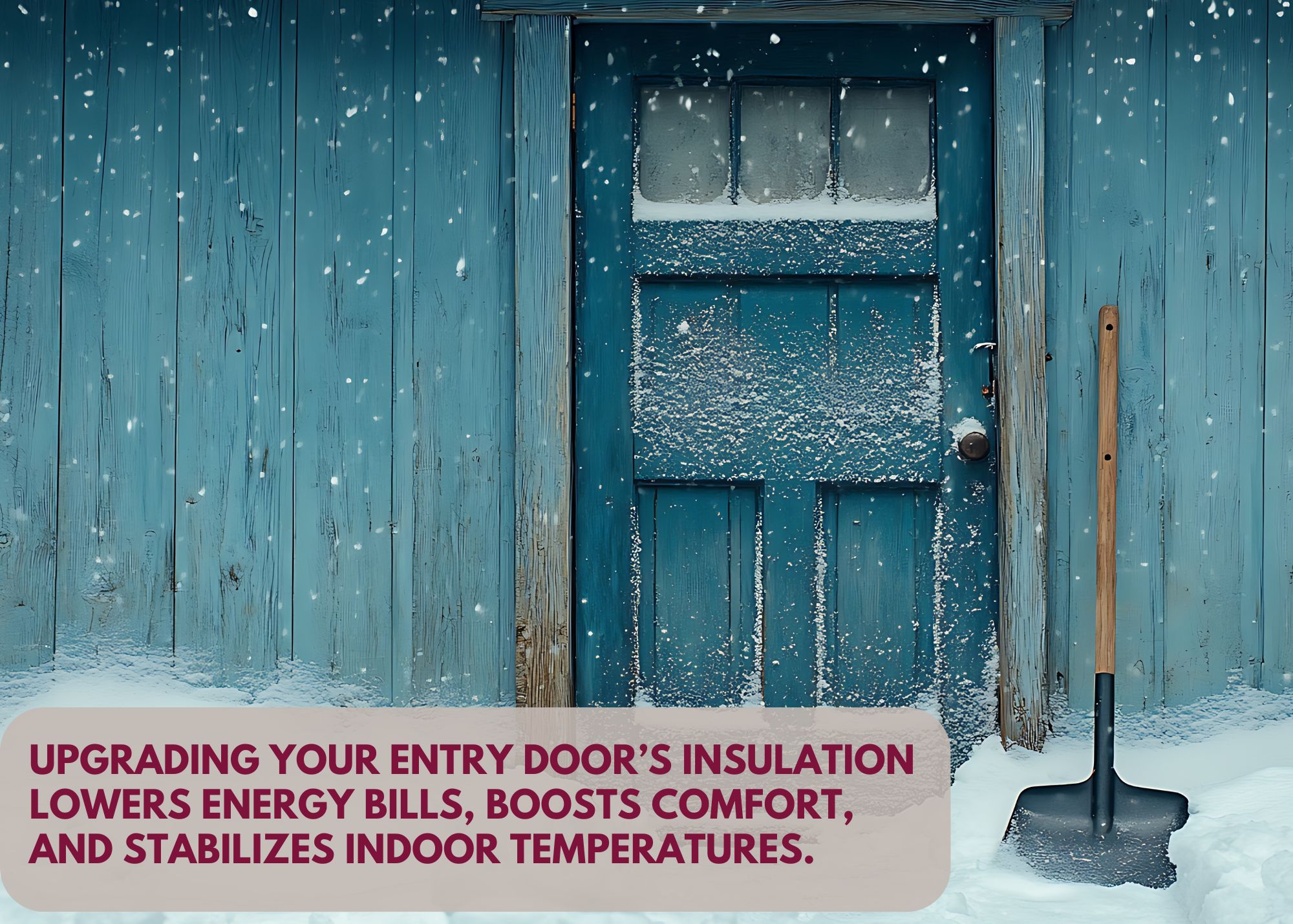 upgrading the insulation in your entry door saves you money